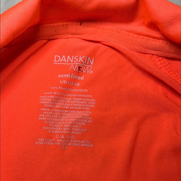 Danskin Now Vibrant Orange Activewear Top - Picture 2 of 2